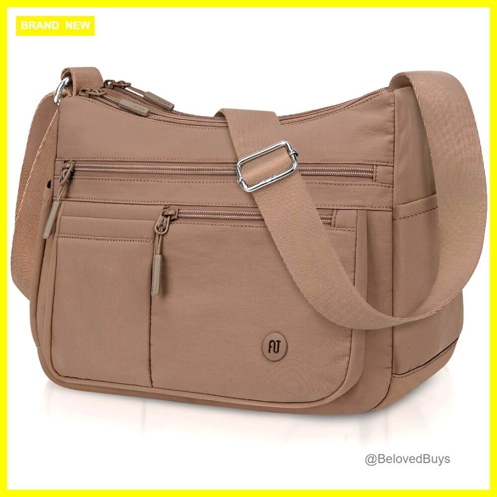 Medium Lightweight Travel Crossbody Bag with Multiple Pockets
